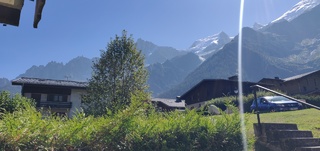 La vue de ma terrasse ( Chamonix )