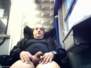 naked in train