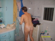 sortie de la douche