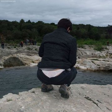 Nina la Bretonne en vacances en Ardéche