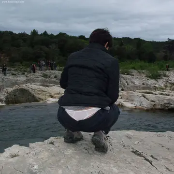 Nina la Bretonne en vacances en Ardéche