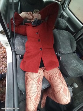 Elle m'excite avec de nouveaux collants très sexy