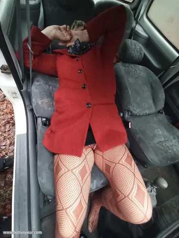 Elle m'excite avec de nouveaux collants très sexy