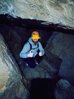 Moment dans une grotte